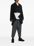 Black Comme Des Garçons double-breasted zip jacket